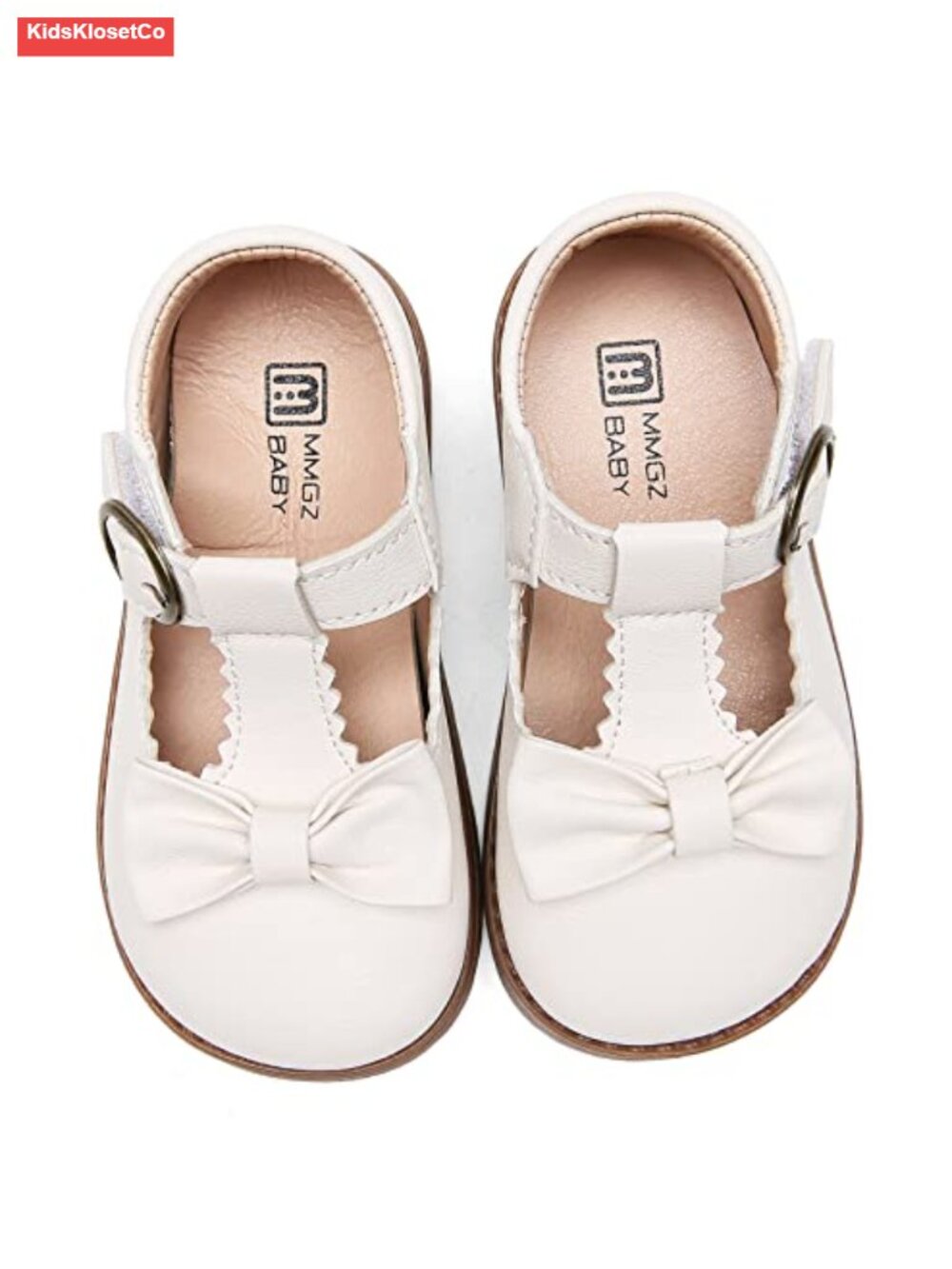 Girls T-Strap Mary Jane Flat School Uniform Dress Shoe
